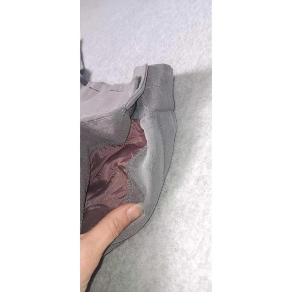 Patrick Collection 100% Silk Dress Slack Pants Womens Size 16 Gray Wide Leg... - Picture 3 of 10